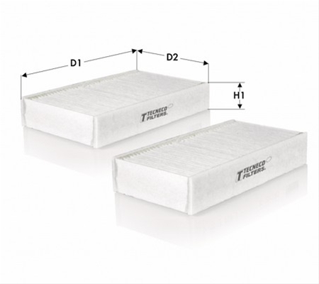 Imagine pentru produsul „SET FILTRU AER CABINA - TECNECO"