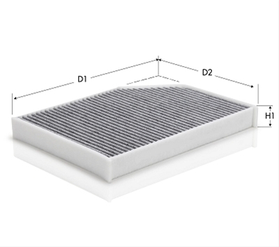 Imagine pentru produsul „FILTRU AER CABINA CARBON ACTIV - TECNECO"