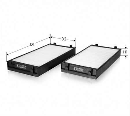 SET FILTRU AER CABINA - TECNECO