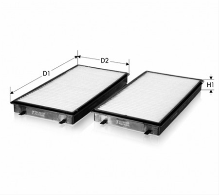 Imagine pentru produsul „SET FILTRU AER CABINA - TECNECO"