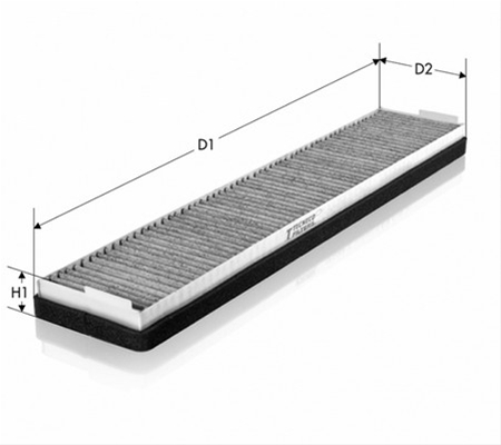 Imagine pentru produsul „FILTRU AER CABINA CARBON ACTIV - TECNECO"