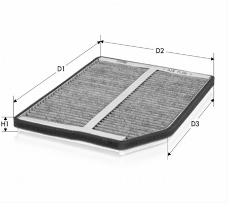 Imagine pentru produsul „FILTRU AER CABINA CARBON ACTIV - TECNECO"