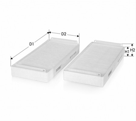 Imagine pentru produsul „SET FILTRU AER CABINA - TECNECO"