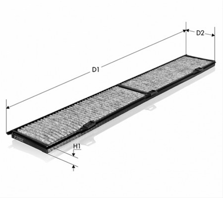 Imagine pentru produsul „FILTRU AER CABINA CARBON ACTIV - TECNECO"