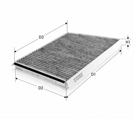 FILTRU AER CABINA CARBON ACTIV - TECNECO