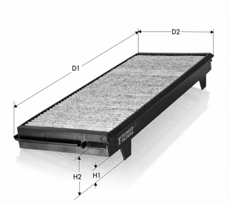 Imagine pentru produsul „FILTRU AER CABINA CARBON ACTIV - TECNECO"