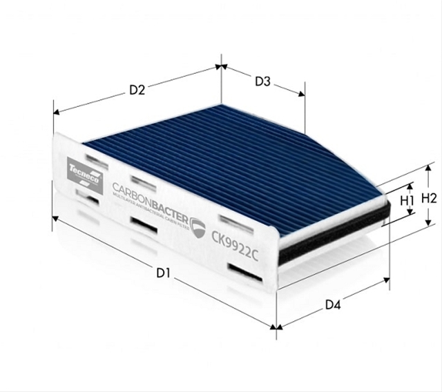 Imagine pentru produsul „FILTRU AER CABINA CARBON ACTIV - TECNECO"