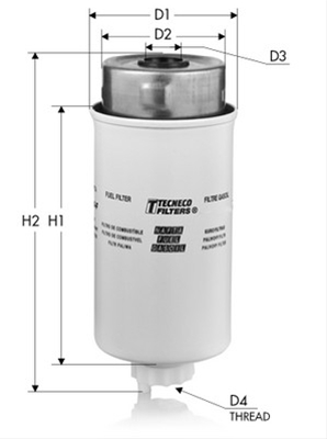 Imagine pentru produsul „FILTRU COMBUSTIBIL - TECNECO"