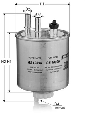 Imagine pentru produsul „FILTRU COMBUSTIBIL - TECNECO"