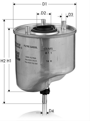 Imagine pentru produsul „FILTRU COMBUSTIBIL - TECNECO"