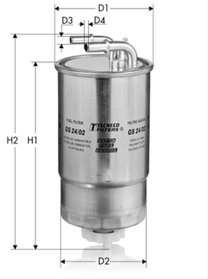 Imagine pentru produsul „FILTRU COMBUSTIBIL - TECNECO"