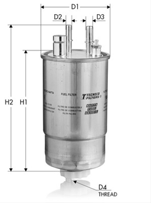 FILTRU COMBUSTIBIL - TECNECO