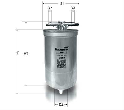 Imagine pentru produsul „FILTRU COMBUSTIBIL - TECNECO"