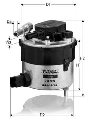 Imagine pentru produsul „FILTRU COMBUSTIBIL - TECNECO"