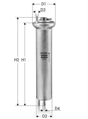 Imagine pentru produsul „FILTRU COMBUSTIBIL - TECNECO"