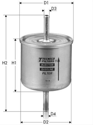 Imagine pentru produsul „FILTRU COMBUSTIBIL - TECNECO"