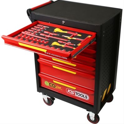 CARUCIOR DE SCULE ECOLINE ECHIPAT 42 SCULE IZOLATE HIBRID SI ELECTRICE