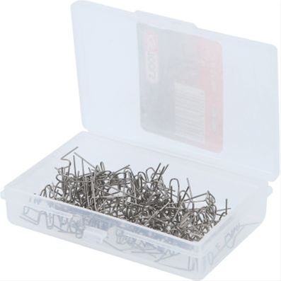 Imagine pentru produsul „CLEMA PTR REPARATII IN FORMA DE W DIAM. 0,6 MM, 100 DE BUCATI"