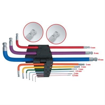 CHEIE CU PINI UNGHIULARA HEX CU CAP SFERIC LUNGA 8MM