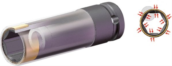 Imagine pentru produsul „TUBULARA DE IMPACT 1/2 HEXAGONALA 17MM, CU PROTECTIE"