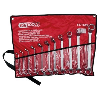 Imagine pentru produsul „SET CHEI INELARE COTITE, 11 PCS, 632MM"
