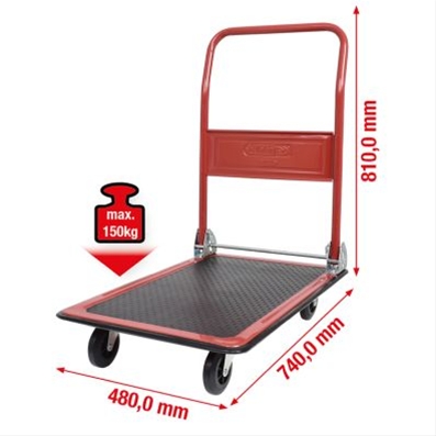 CARUCIOR CU PLATFORMA PTR DEPOZIT SI ATELIER, 150KG