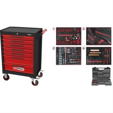 *FD CARUCIOR DE ATELIER ECOLINE NEGRU/ROSU 7 SERTARE SI 515 UNELTE