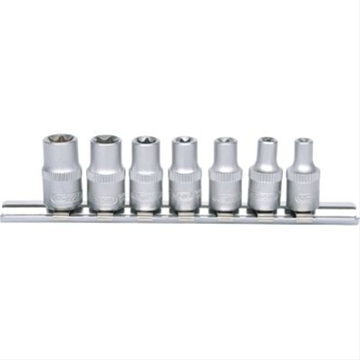 Imagine pentru produsul „SET TUBULARE 1/4 PROFIL TORXE 7 PCS, E4E11"