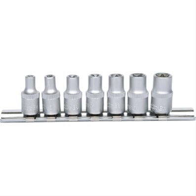 SET TUBULARE 1/4 PROFIL TORXE 7 PCS, E4E11