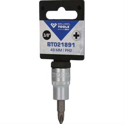 TUBULARA 3/8 CU BIT PH2 49MM-BRILLIANT TOOLS