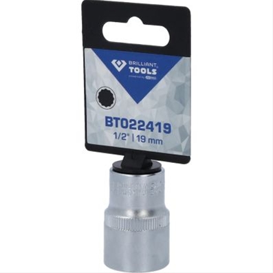 Imagine pentru produsul „TUBULARA 1/2 BIHEXAGONALA 19 MM-BRILLIANT TOOLS"