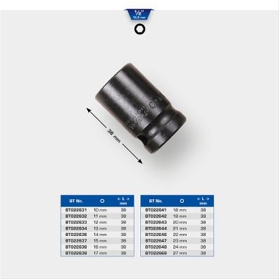 Imagine pentru produsul „TUBULARA DE IMPACT 1/2 HEXAGONALA 20 MM, SCURT"