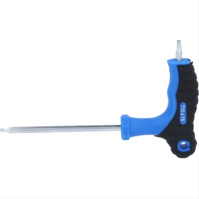 Imagine pentru produsul „CHEIE UNGHIULARA CU MANER T TORX CU GAURA FRONTALA T10 X 75 MM"