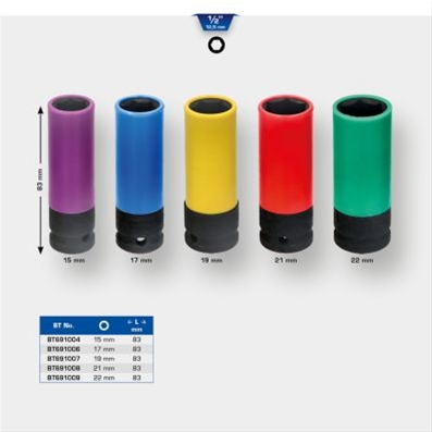 Imagine pentru produsul „TUBULARA DE IMPACT PTR JANTE DIN ALUMINIU SW17 MM-BRILLIANT TOOLS"