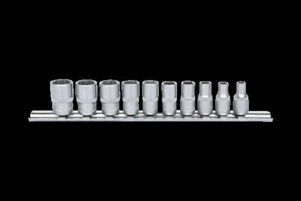 SET TUBULARE 1/4BIHEXAGONALE 10 PCS 413MM