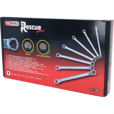SET CHEI INELARE DUBLE RESCUEPOWER, COTITE, 7 PCS, 619MM
