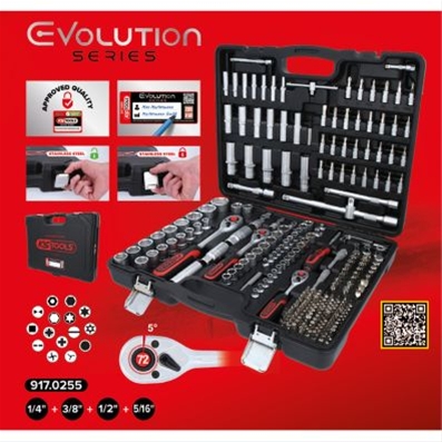 SET CHEI TUBULARE 1/4+3/8+1/2 , 255 PCS