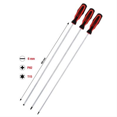 Imagine pentru produsul „ERGOTORQUEPLUS SET SURUBELNITE CU FANTA, PH, TORX, 3 PCS, EXTRA LUNG"