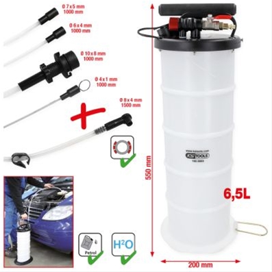 Imagine pentru produsul „POMPA ASPIRATIE CU VID 6,5 LITRI INCLUSIV 4 SONDE"