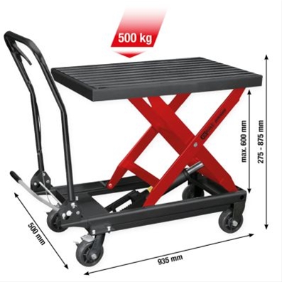Imagine pentru produsul „MASA DE DEPOZITARE HIDRAULICA, MOBILA, 500 KG"