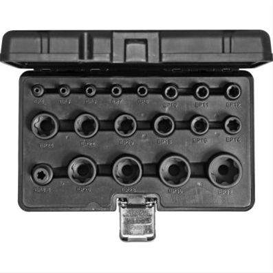 SET CHEI TUBULARE 1/4+3/8+1/2 TORX PLUS, 19 PCS