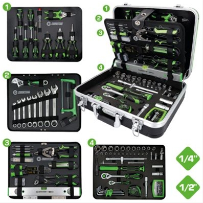 Imagine pentru produsul „COMPETITION VALIZA DE SCULE 1/4+1/2, 145 PCS"