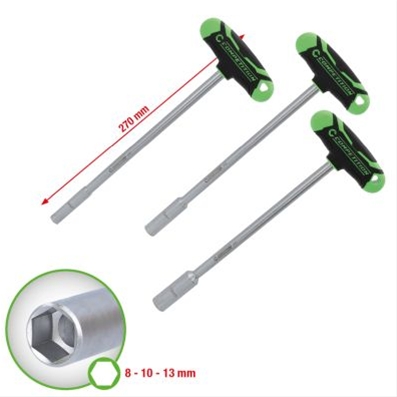 SET SURUBELNITE CU MANER IN T COMPETITION, 3 PCS, 8  13 MM