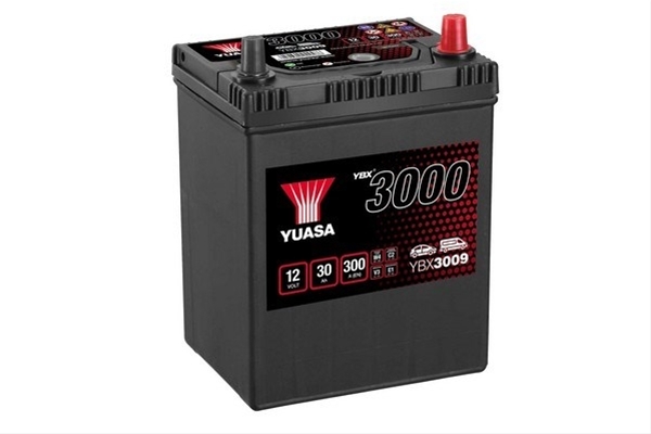 Imagine pentru produsul „ACUMULATOR YUASA 3000 ASIA 12V 30AH 300A 167X129X224 +DR"