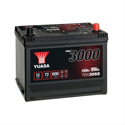 ACUMULATOR YUASA 3000 ASIA 12V 72AH 630A 269X174X223 +DR