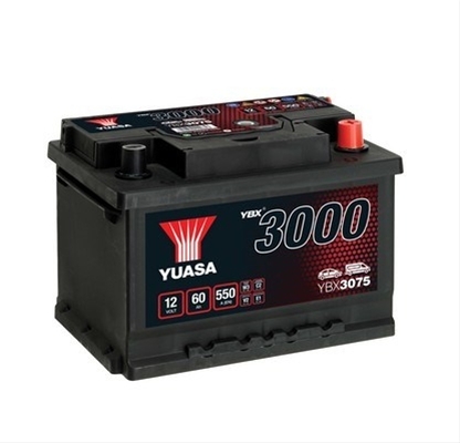 Imagine pentru produsul „ACUMULATOR YUASA 3000 ASIA 12V 60AH 550A 245X175X175 +DR"