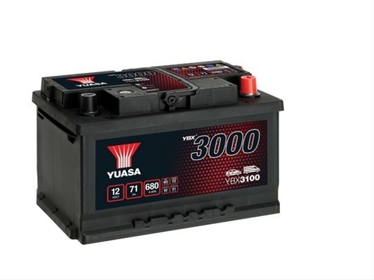 Imagine pentru produsul „ACUMULATOR YUASA 3000 ASIA 12V 71AH 680A 278X175X175 +DR"