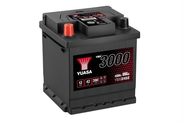 Imagine pentru produsul „ACUMULATOR YUASA 3000 ASIA 12V 42AH 390A 175X175X190 +STG"