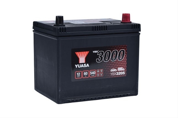 Imagine pentru produsul „ACUMULATOR YUASA 3000 ASIA 12V 60AH 540A 230X174X205 +DR"