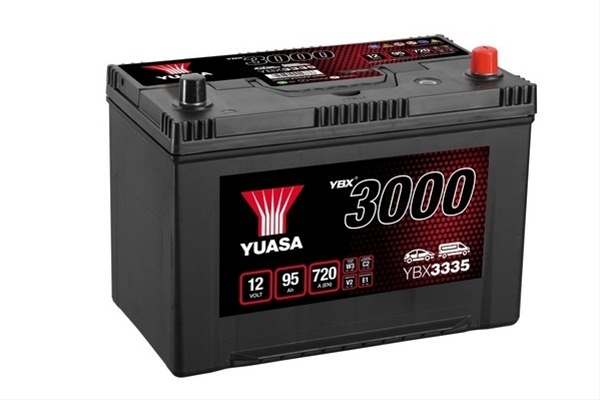 Imagine pentru produsul „ACUMULATOR YUASA 3000 ASIA 12V 95AH 720A 304X174X225 +DR"